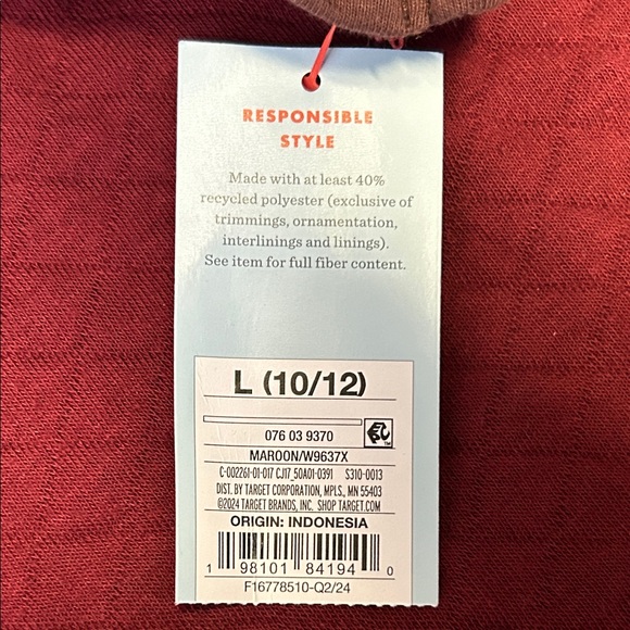 NWT Cat & Jack Quilted Quarter Zip Sweatshirt - Picture 6 of 9